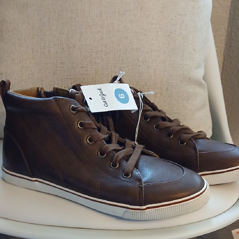 Cat & Jack Brown High-Top Sneakers